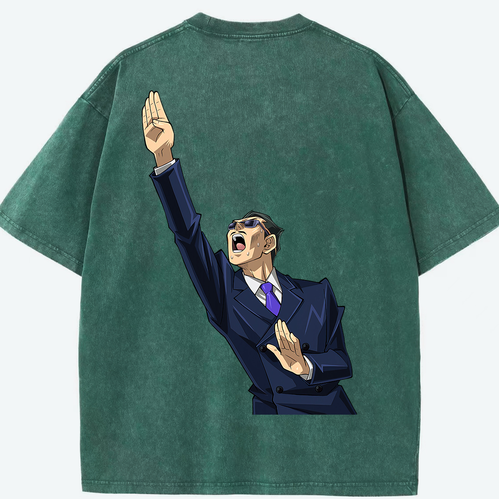 （画像用） 遊☆戯☆王 Yu-Gi-Oh! 綿100% ヴィンテージ風 半袖Tシャツ（背面プリント）